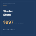 Shopify Starter Store, up to 10 products, $997 — Gaffney IT Solutions